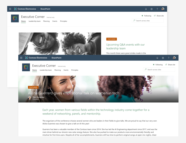 SharePoint Modernization service visualization
